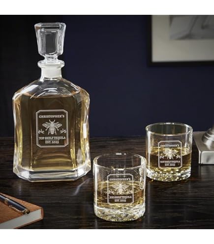 Amazon.com | Tesla Tequila Decanter Bottle & Stand - Limited